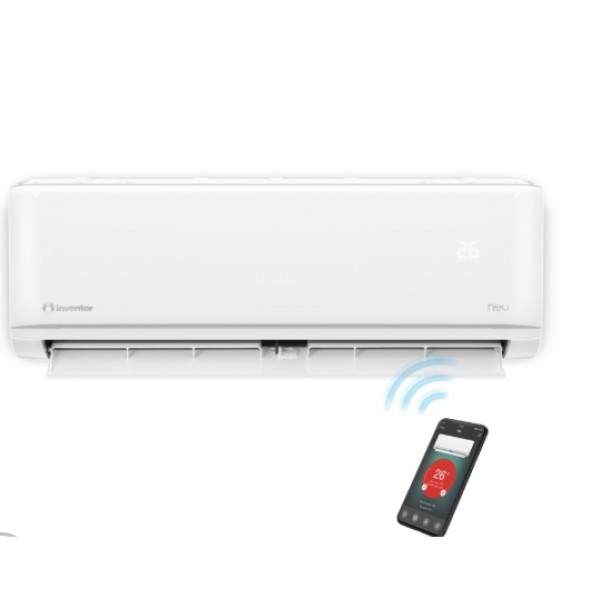 Aer conditionat INVENTOR Neo 12000 BTU Wi-Fi, Clasa A++, UVC și ionizator, iA plus, Modul ECO, Breeze Away - GARANTIE 5 ANI! Aer conditionat INVENTOR Neo 12000 BTU Wi-Fi, Clasa A++, UVC și ionizator, iA plus, Modul ECO, Breeze Away - GARANTIE 5 ANI!