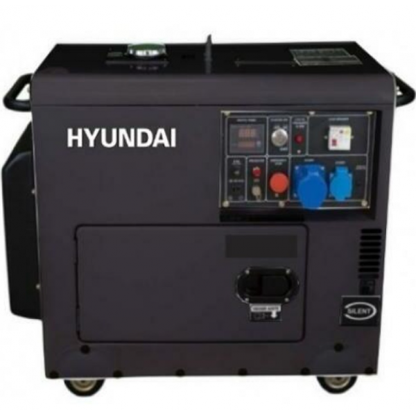 Generator de curent monofazat cu motor diesel HYUNDAI DHY6001SE, 4.6KW