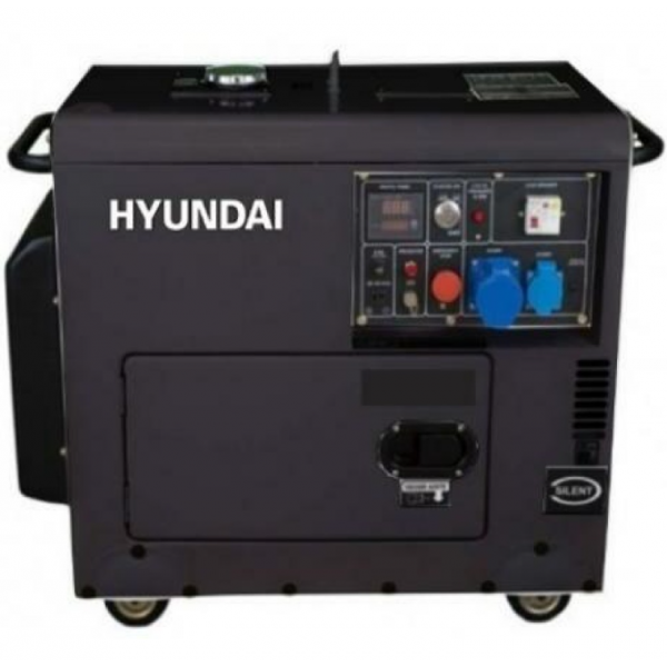 Generator de curent monofazat cu motor diesel HYUNDAI DHY8601SE, 6KW