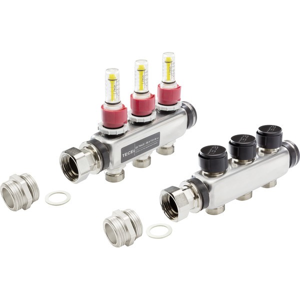 TECE Set de extindere cu debitmetru TECEfloor pentru distribuitorul din oțel inoxidabil cu doua cai (77310022) TECE Set de extindere cu debitmetru TECEfloor pentru distribuitorul din oțel inoxidabil cu doua cai (77310022)