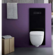 Clapeta actionare pentru WC TECE LUX MINI cu senzor fara atingere, sticla neagra