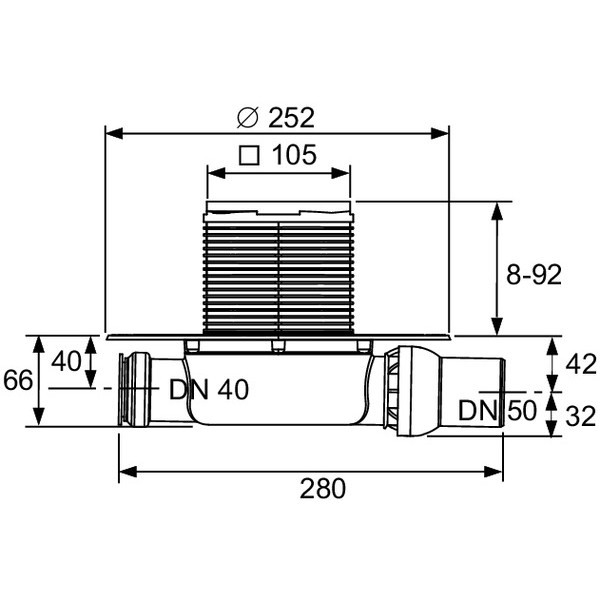 TECE Sifon Pardoseala Tecedrainpoint S110 (3601100)