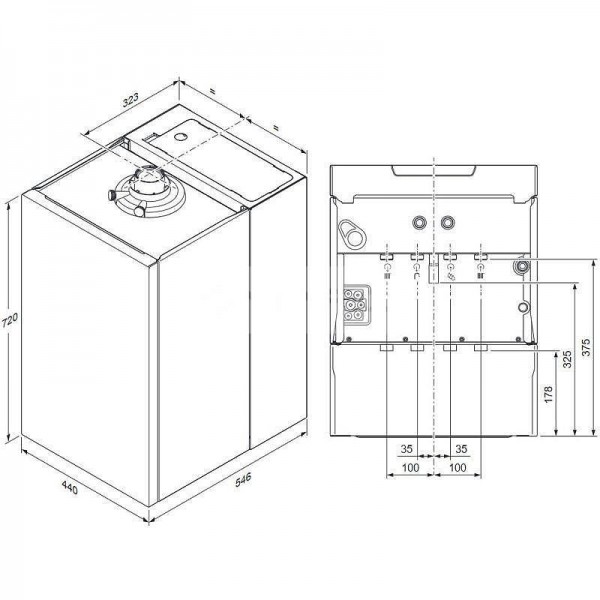 Vaillant ecoTEC plus VUI 32 CS/1-5 - 27 kW cu boiler incorporat 20 litri (0010025178)